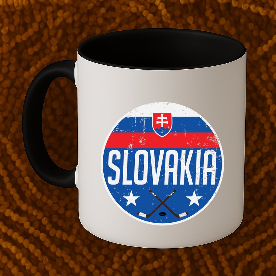 Slovakia Ice Hockey Flag Jersey Supporter Fan Gift Mug