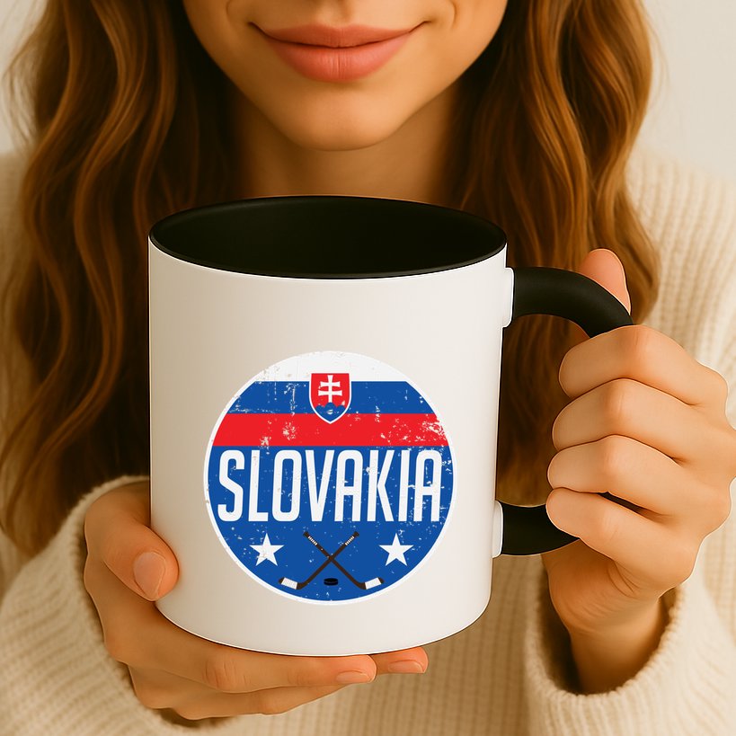 Slovakia Ice Hockey Flag Jersey Supporter Fan Gift Mug