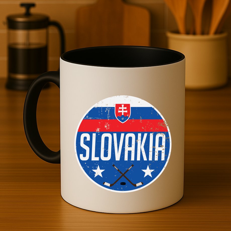 Slovakia Ice Hockey Flag Jersey Supporter Fan Gift Mug