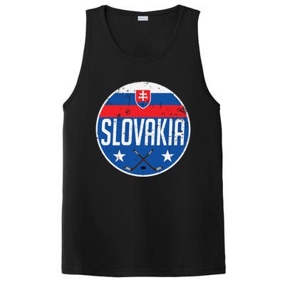 Slovakia Ice Hockey Flag Jersey Supporter Fan Gift PosiCharge Competitor Tank