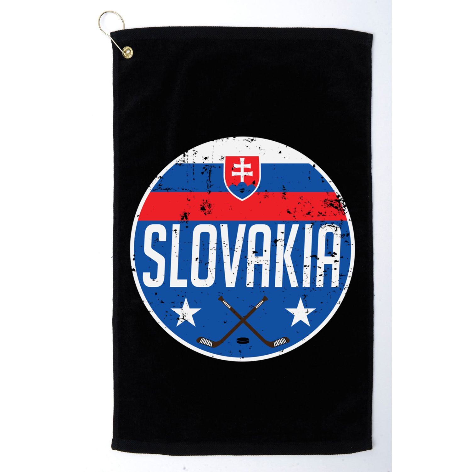 Slovakia Ice Hockey Flag Jersey Supporter Fan Gift Golf Towel