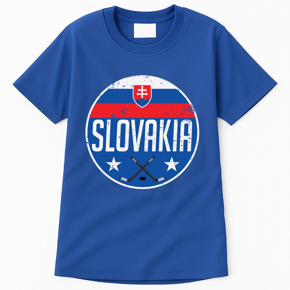 Slovakia Ice Hockey Flag Jersey Supporter Fan Gift Tall T-Shirt