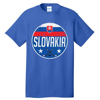 Slovakia Ice Hockey Flag Jersey Supporter Fan Gift Tall T-Shirt