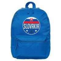 Slovakia Ice Hockey Flag Jersey Supporter Fan Gift 16 in Basic Backpack