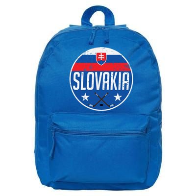 Slovakia Ice Hockey Flag Jersey Supporter Fan Gift 16 in Basic Backpack