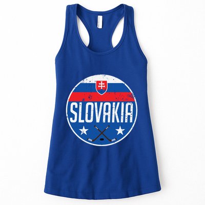 Slovakia Ice Hockey Flag Jersey Supporter Fan Gift Womens Tank Top
