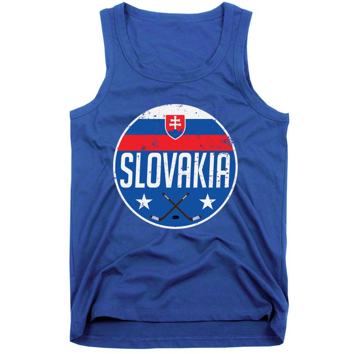 Slovakia Ice Hockey Flag Jersey Supporter Fan Gift Tank Top