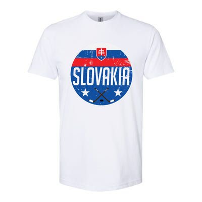 Slovakia Ice Hockey Flag Jersey Supporter Fan Gift Softstyle CVC T-Shirt