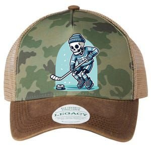 Skeleton Ice Hockey Legacy Tie Dye Trucker Hat