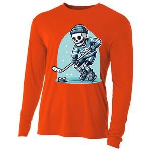 Skeleton Ice Hockey Cooling Performance Long Sleeve Crew