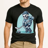 Skeleton Ice Hockey Cooling Performance Crew T-Shirt
