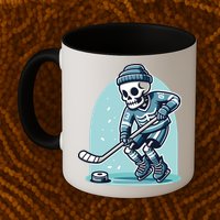 Skeleton Ice Hockey Mug