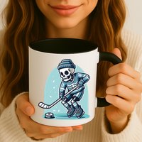 Skeleton Ice Hockey Mug