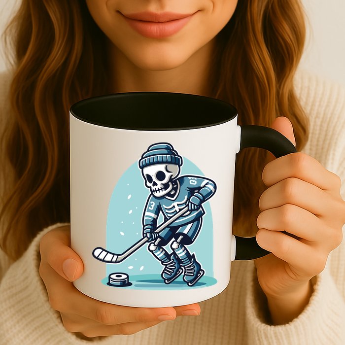 Skeleton Ice Hockey Mug