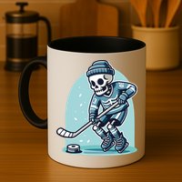 Skeleton Ice Hockey Mug