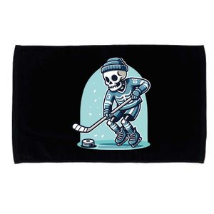 Skeleton Ice Hockey Microfiber Hand Towel