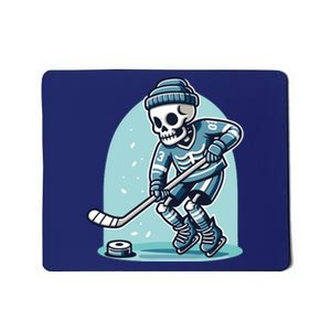 Skeleton Ice Hockey Mousepad