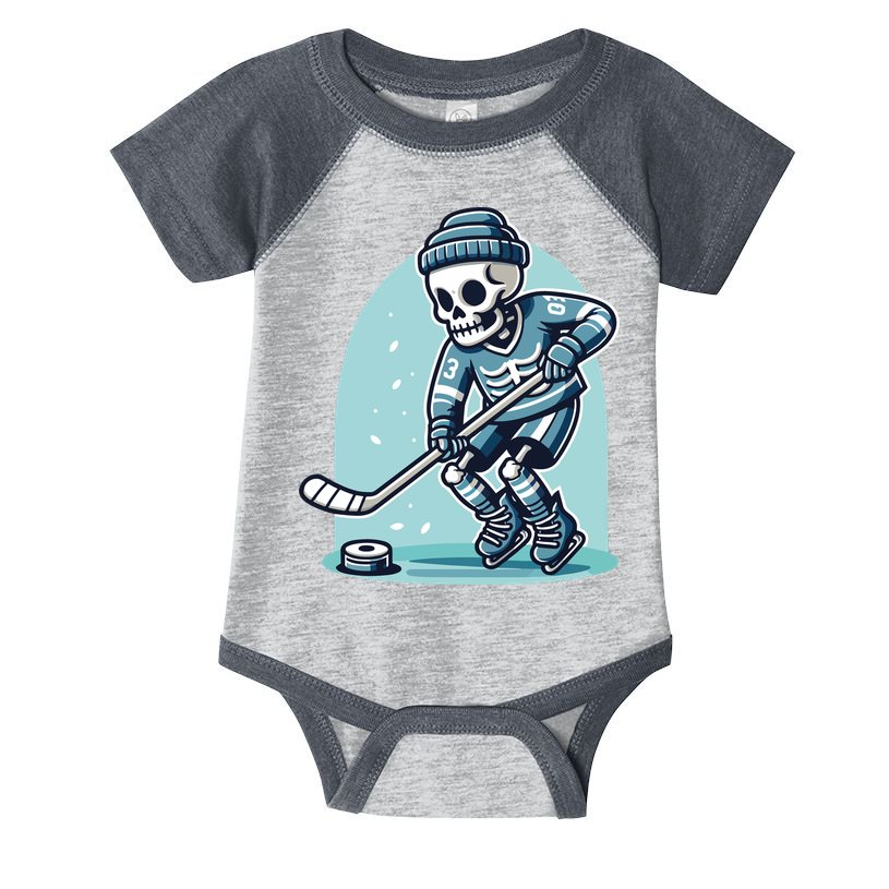 Skeleton Ice Hockey Infant Baby Jersey Bodysuit