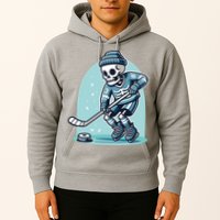 Skeleton Ice Hockey Hoodie