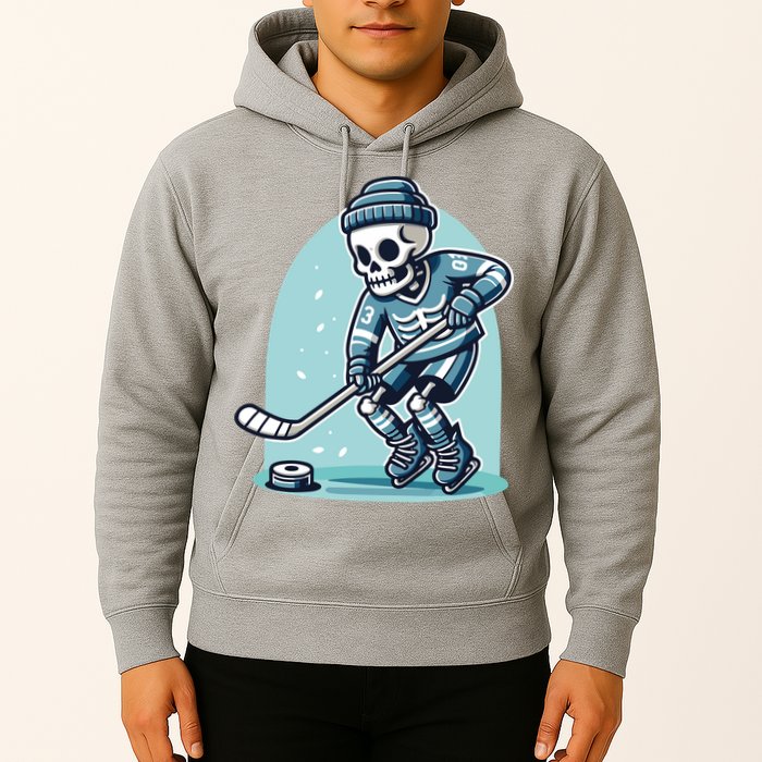 Skeleton Ice Hockey Hoodie
