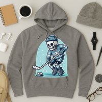 Skeleton Ice Hockey Hoodie