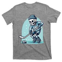 Skeleton Ice Hockey T-Shirt