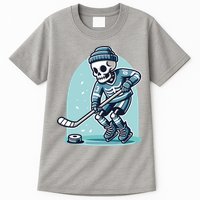 Skeleton Ice Hockey Tall T-Shirt