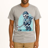 Skeleton Ice Hockey Tall T-Shirt