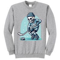 Skeleton Ice Hockey Tall Sweatshirt