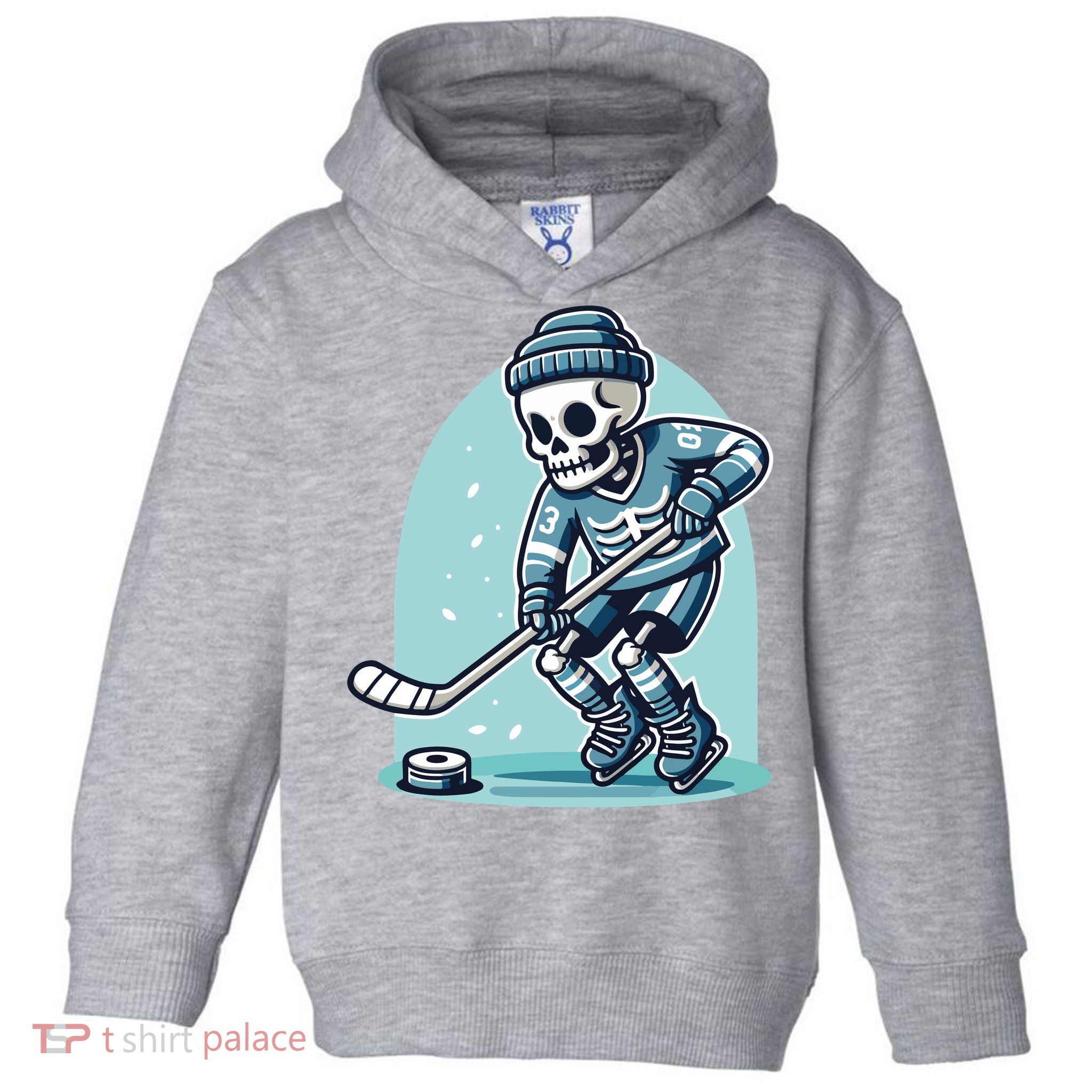 Skeleton Ice Hockey Toddler Hoodie