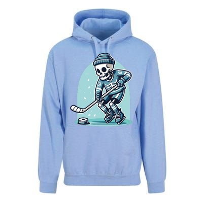 Skeleton Ice Hockey Unisex Surf Hoodie