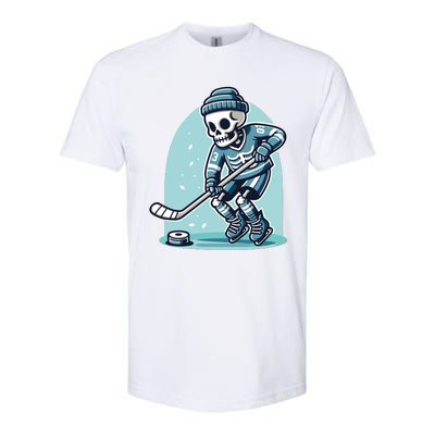 Skeleton Ice Hockey Softstyle® CVC T-Shirt