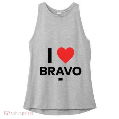 Shopbybravo I Heart Bravo Ladies PosiCharge Tri-Blend Wicking Tank