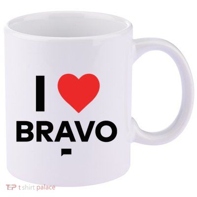 Shopbybravo I Heart Bravo 11oz C Handle Ceramic Mug