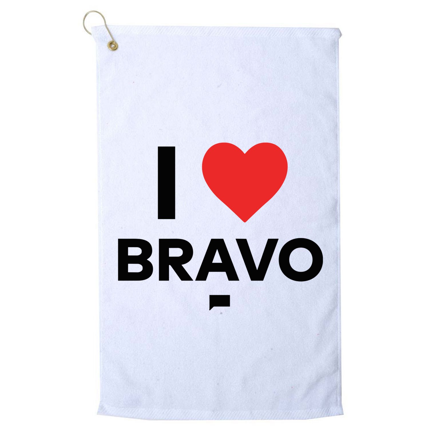 Shopbybravo I Heart Bravo Golf Towel