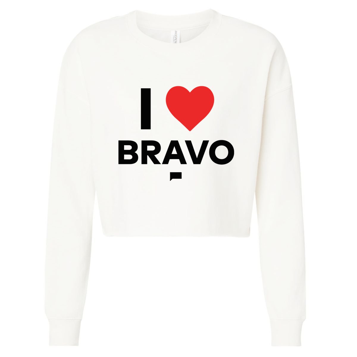 Shopbybravo I Heart Bravo Cropped Pullover Crew