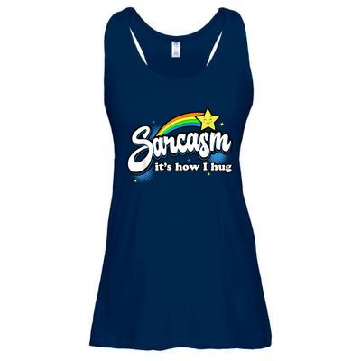 Sarcasm It's How I Hug Ladies Essential Flowy Tank