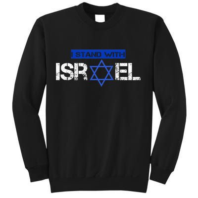 Support Israel I Stand With Israel Israeli Flag Sweatshirt