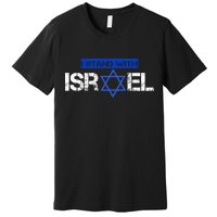 Support Israel I Stand With Israel Israeli Flag Premium T-Shirt