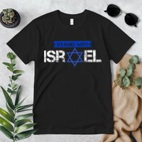 Support Israel I Stand With Israel Israeli Flag Premium T-Shirt