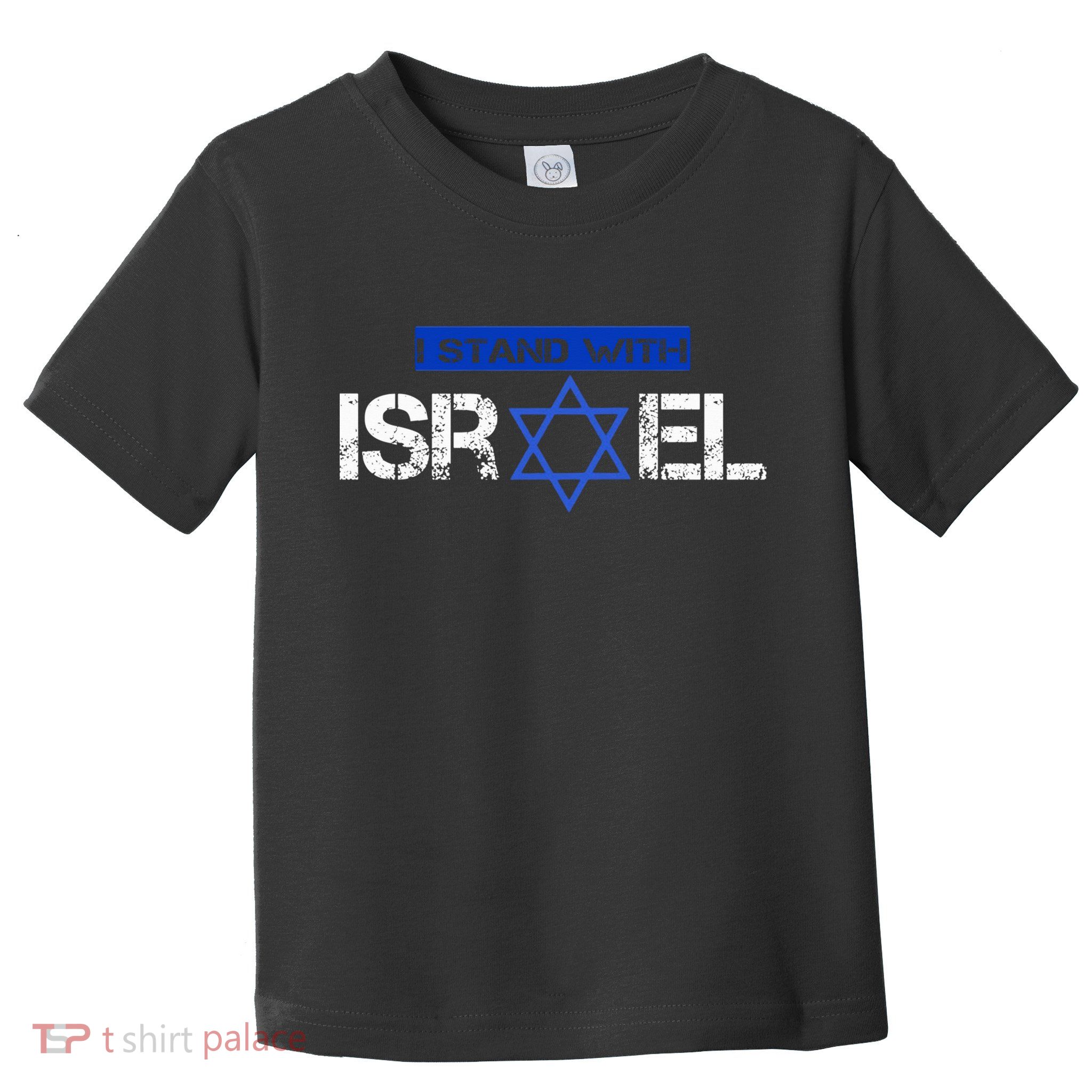 Support Israel I Stand With Israel Israeli Flag Toddler T-Shirt