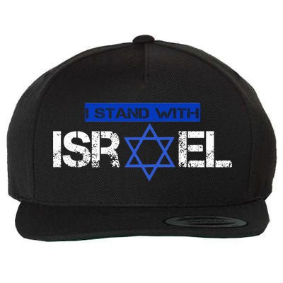 Support Israel I Stand With Israel Israeli Flag Wool Snapback Cap