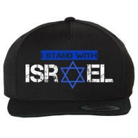 Support Israel I Stand With Israel Israeli Flag Wool Snapback Cap