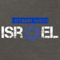 Support Israel I Stand With Israel Israeli Flag Cotton Canvas Backpack