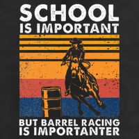 School Is Important But Barrel Racing Is Importanter Funny 25L Jumbo Tote