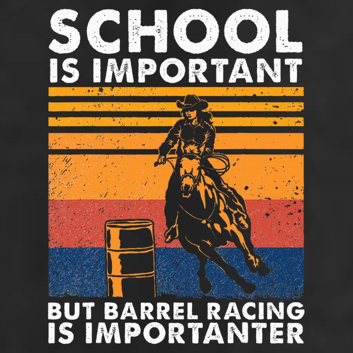 School Is Important But Barrel Racing Is Importanter Funny 25L Jumbo Tote