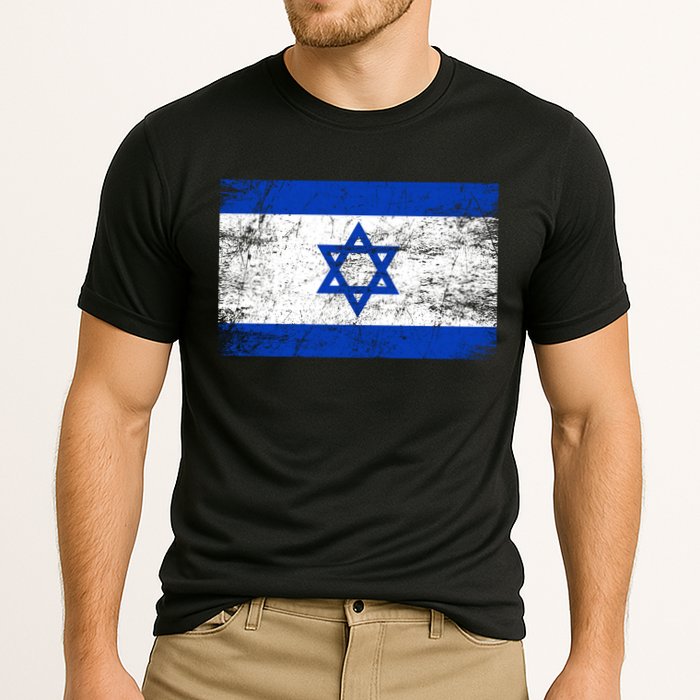 Support Israel I Stand With Israel Israeli Flag Cooling Performance Crew T-Shirt
