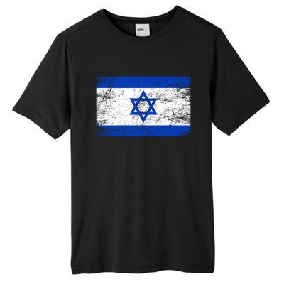 Support Israel I Stand With Israel Israeli Flag Tall Fusion ChromaSoft Performance T-Shirt