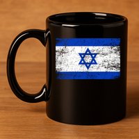 Support Israel I Stand With Israel Israeli Flag 11oz C Handle Ceramic Mug