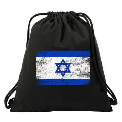 Support Israel I Stand With Israel Israeli Flag Drawstring Bag